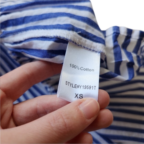 Tuckernuck Pomander Place Kenzo Dress – Blue Stripe – XS - Picture 4 of 7